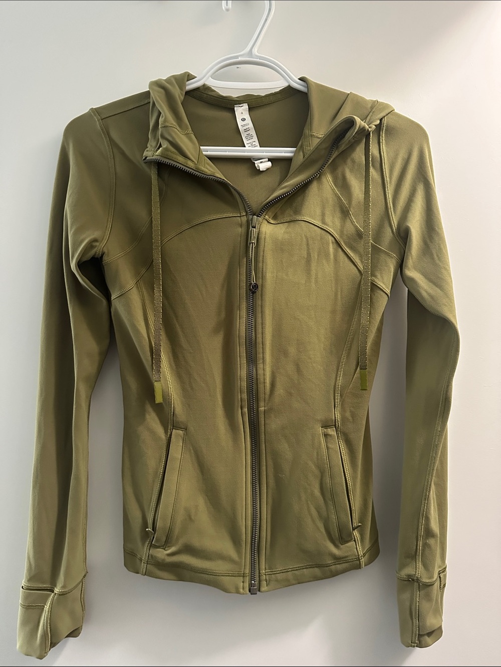 lululemon athletica Olive Hooded Zip Jacket